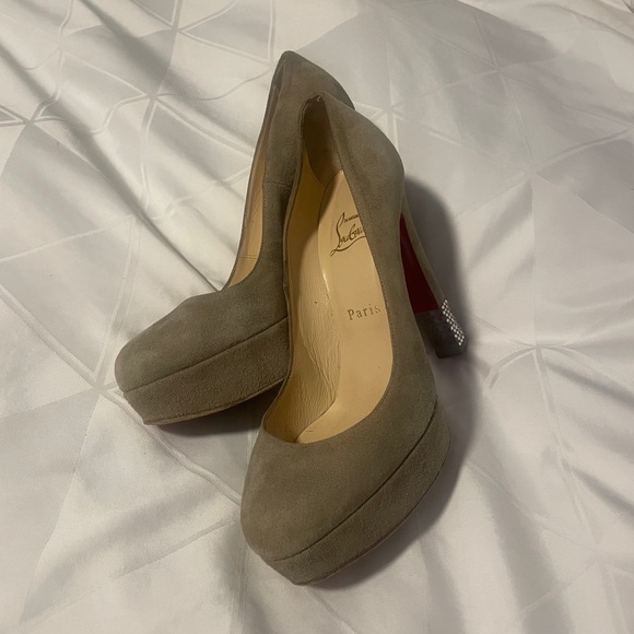 Christian Louboutin Filter 140 crystal-embellished suede pumps - Picture 15 of 16